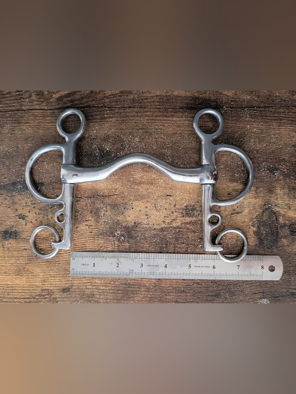 Stainless Steel Ported Pelham Horse Bit – Approx. 5”